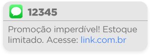 promoção sms